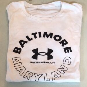 Under Armour White Baltimore Maryland T-Shirt